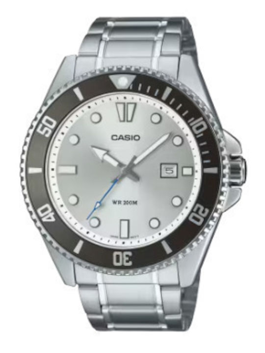 Casio Ανδρικό Ρολόι 44.2mm Μπαταρίας με Ασημί Μ...