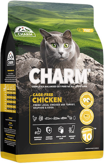 Charm Cat Dry Food with Chicken / Turkey / Fish / Apple / Liver 2kg