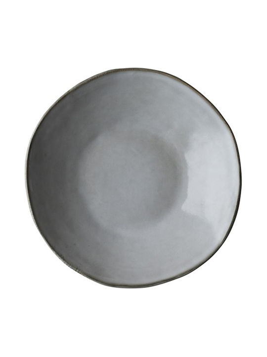 Dutch Rose Organic Plate Soup Gray with Diameter 23.5cm