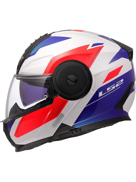 LS2 FF902 Scope II Duria Gloss White/Blue/Red Κ...