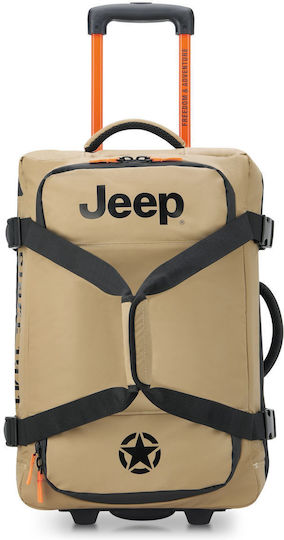 Delsey Jeep Σακ Βουαγιάζ 38lt Warm Sand με Ρόδες Υφασμάτινο Μ55xΠ25xΥ35εκ.