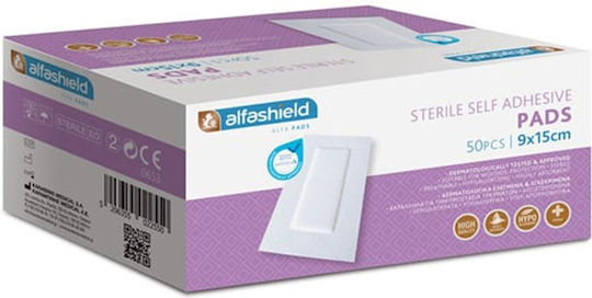 Alfashield Sterile Klebeverbände 15cm x 9cm 1 Stück