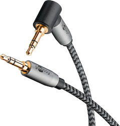 Goobay Καλώδιο Ήχου 3.5mm male - 3.5mm male Μαύ...