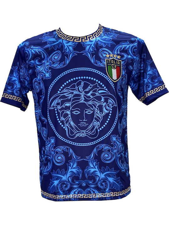 Men's Football Jersey Italy National Team Blue Light Blue No Name Special Edition 8913-02