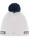Pom Pom Beanie Beanie Knitted in White color