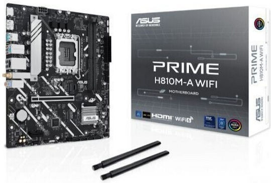 Asus Prime H810M-A WIFI Motherboard Micro ATX with Intel 1851 Socket