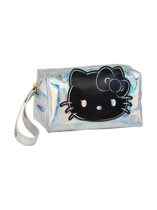 Hello Kitty Toiletry Bag in Silver color