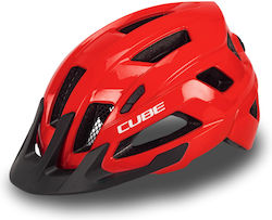 Cube Steep Bicycle Helmet Red