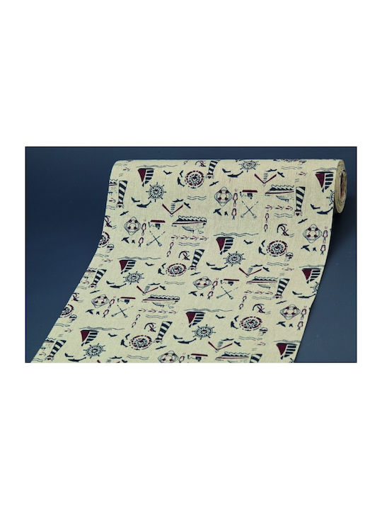 Nuova Vita Dekorationsstoff Leinen 28x1000cm Navy