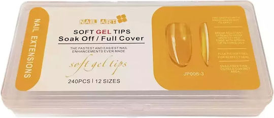 Tips Νυχιών Διάφανα 240τμχ JP006-3