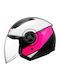 LS2 Airflow II Cover Gloss White/Pink Motorcycle Helmet Jet ECE 22.06 1200gr