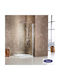 Devon Iwis Walk-in 455- Shower Screen for Shower with Sliding Door 47-49x185cm