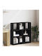 Bibliothek Black Oak 97.5x29.5x100cm