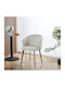 Scruffy Scaune Sala de mese Albe 2buc 57x58x79.2buc