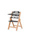 Chipolino Cacao Foldable Baby Highchair 2 in 1 with Adjustable Height Cacao Graphite Wood