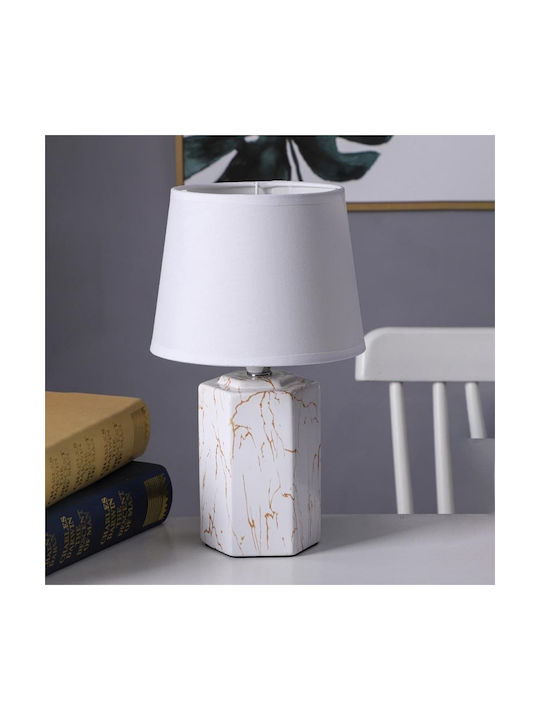 White Table Lamp H29.5xø17cm