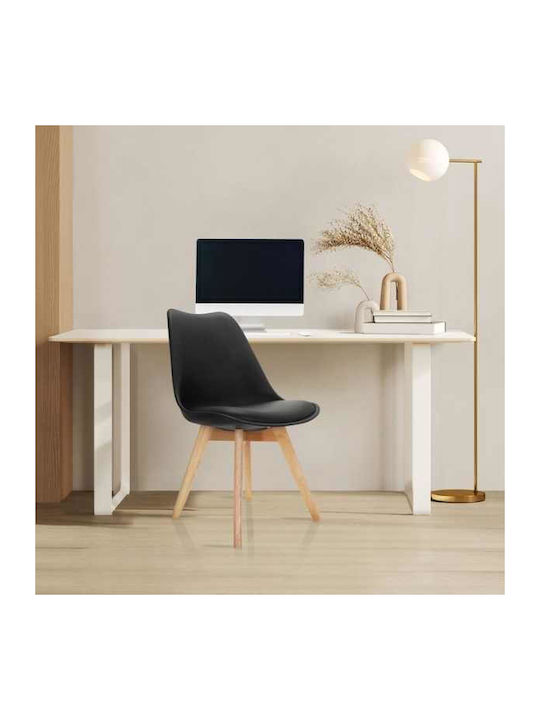 Dining Room Polypropylene Chair Black 49x43x82cm 2pcs
