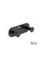 Roca Double Wall-Mounted Bathroom Hook Black