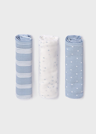 Mayoral Swaddle Blanket 3 Pieces