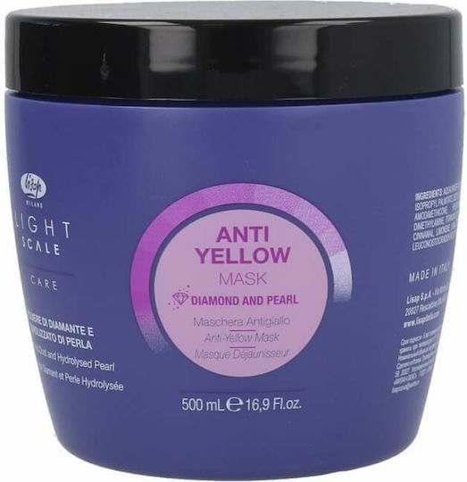 Lisap Anti Yellow Μάσκα Μαλλιών για Διατήρηση Χρώματος 500ml