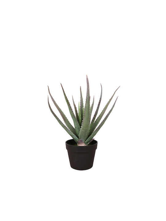 Künstliche Pflanze im Topf Aloe Grün 52cm InTheBox
