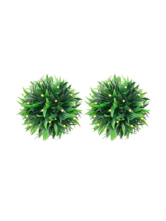 Buxus В Саксия 15см С LED 4 Бройки vidaXL