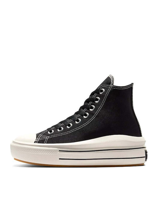 Converse Move Platform Retro Sport Sneakers Μαύρα