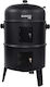 Bormann BBQ1970 Charcoal Grill with Lid and Thermometer 37cmx37cm
