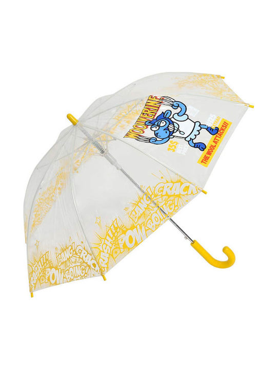 Clima Kinderregenschirm Gebogener Handgriff Gelbe 48cm