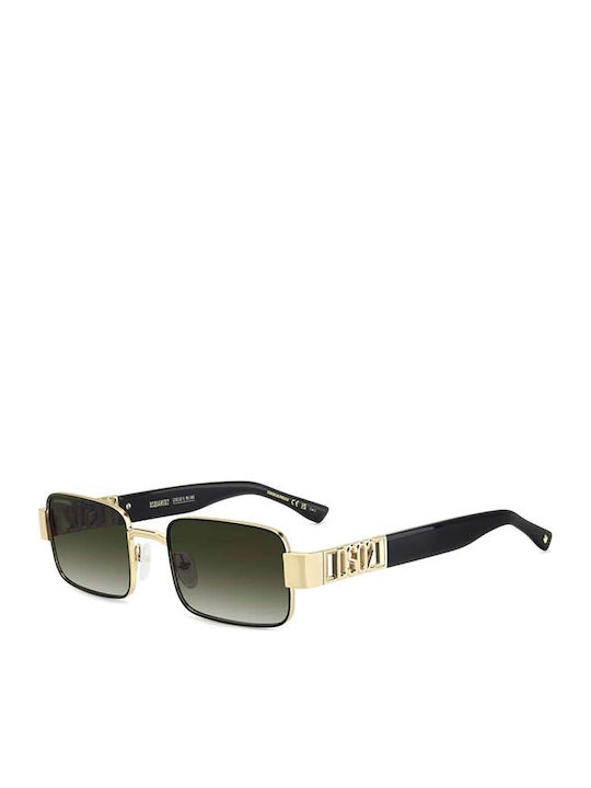 Dsquared2 Men's Sunglasses with Gold Metal Fram...