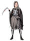 Kids Carnival Costume GRIM REAPER DELUXE SKELETON