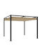 Vidaxl Garden Pergola with Retractable Roof Taupe 3 x 3 m Steel Beige-Grey