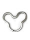 Kostibas Fashion Keychain Metallic Silver