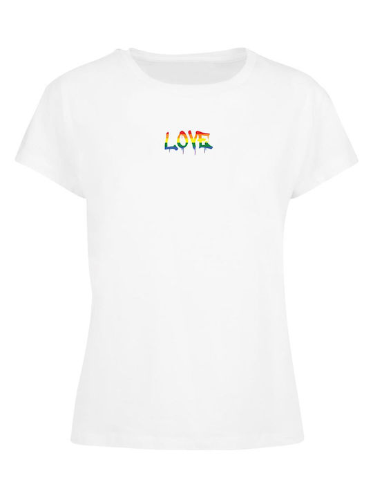 Tricou Merchcode Ladies Love Teddy Alb Da Ss24 ...