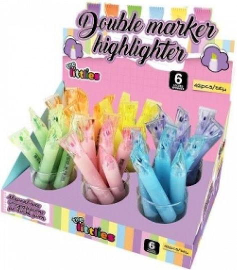 Littlies Textmarker Doppelspitze 6 Farben 646767 Gelb