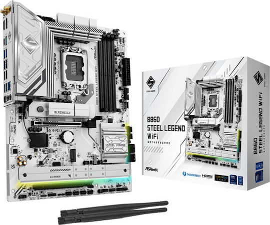 ASRock B860 Steel Legend WIFI Mainboard ATX mit Intel 1851 Sockel