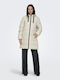 Lang Damen Puffer Jacke für Winter Graphite