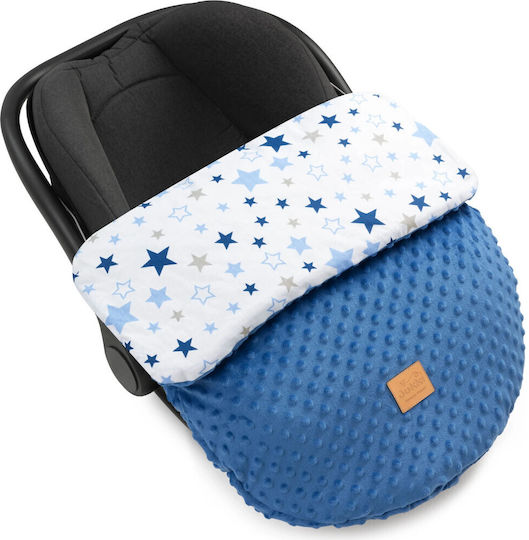 Jukki Stroller Footmuff with Velvet Lining 75x50cm Blue