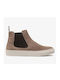 Leder Chelsea-Stiefel Braun