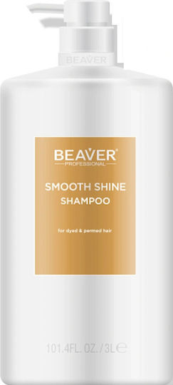 Beaver Sampon de Par Smooth Shine împotriva Mătreaței pentru Păr Rebel 3000ml