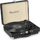 Audizio RP114BK 102.041 Βαλιτσάκι Πικάπ με Προενίσχυση και Ενσωματωμένα Ηχεία Μαύρο