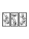 Triptych Open Work Panel Blowers Boho Decoration 3D Painting Living Room 56x96