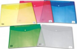 Skag Knopfmappe A3 Plastik Blau