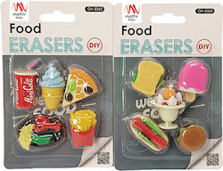 Ausgefallenes Radiergummi-Set Essen