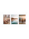 Wall Posters Living Room Boho Landscape Coast Lake 3x30x40