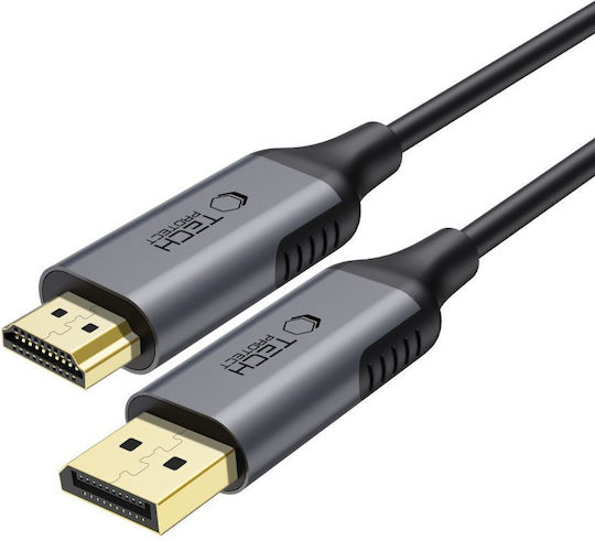 Tech-Protect Kabel DisplayPort-Stecker - HDMI-Stecker 2m Schwarz