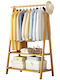 Next Floor Garment Rack made of Wood Brown 160cm