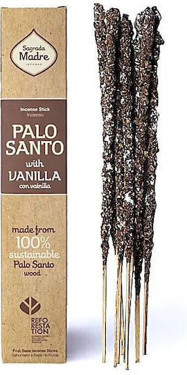 Θυμίαμα Palo Santo Bανίλια Sagrada Madre Premium Incense 8τμχ