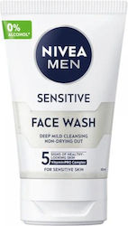 Nivea Men Sensitive Гел Почистване на Лице 100мл