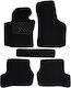 Σετ Μπροστινά και Πίσω Πατάκια 5τμχ για Skoda Octavia 2004-2013 Μαύρα